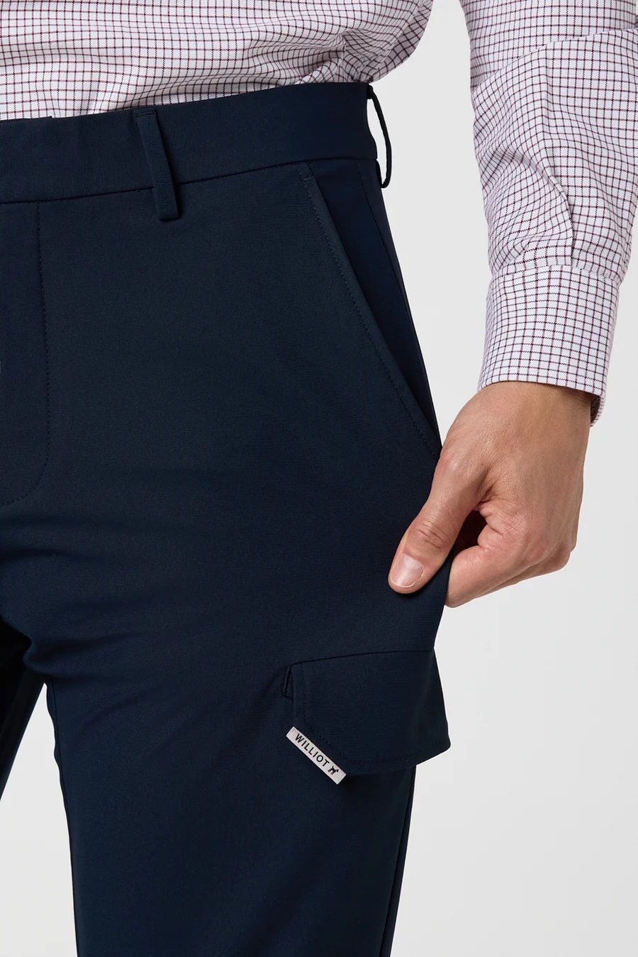 Pantalón Cargo de Tejido Técnico azul marino - Imagen 3
