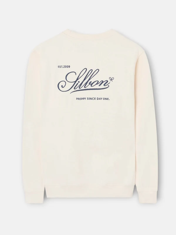 SUDADERA SILBON PREPPY CREMA
