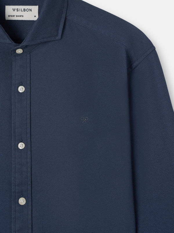 CAMISA SPORT ESTRUCTURA NAVY - Imagen 2